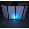 ECOTRIC Portable DJ Facade Booth Foldable Cover Screen with White/Black