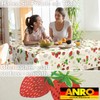 ANRO Oilcloth Tablecloth, Washable, Oilcloth, Garden Tablecloth, Outdoor, Indoor, 200