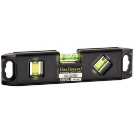 Ebis ED-20TB3 Mini Level Tobisan Level, For Scaffolding Assembly, Black (Skeleton) x Green, 7.9 inches (200 mm)