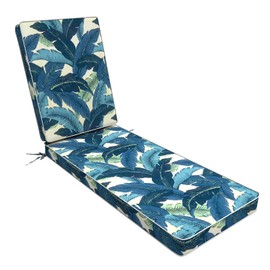 LVTXIII Outdoor Chaise Lounge Cushion, 72 x 21 x 3 Inch Patio Water-Repellent Lounge Chair Seat Cushions for Pool Side Use, Swaying Palms Blue