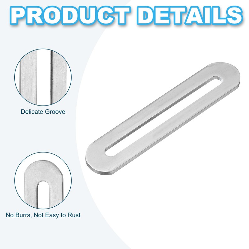 PATIKIL Joint Fittings 90*19mm with Slots, 10pcs Adjustable Slide-in Slot