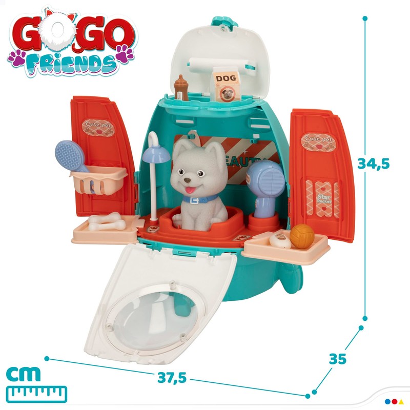 ColorBaby 49704 Gogo Friends Set Care Pet Rocket +3A, S