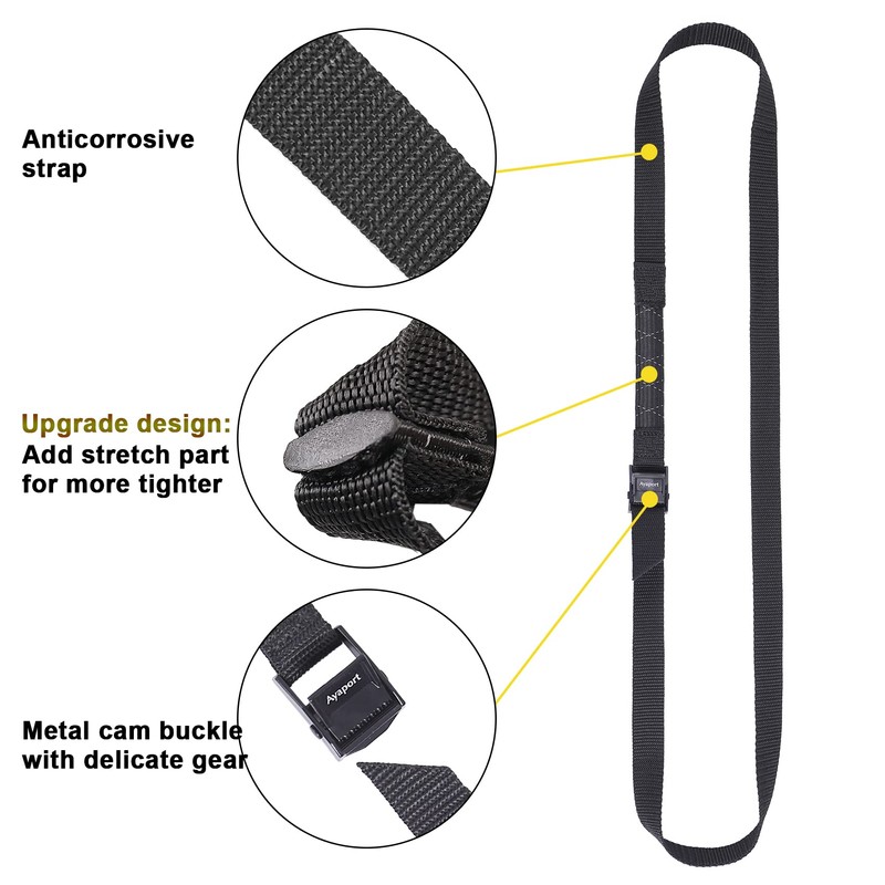 Ayaport Lashing Straps with Buckles (Add Stretch Part - Designed