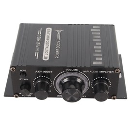 Power Amplifier Bluetooth 5.0 Connection 20W X 2 High Output Independent Tone Control Stereo Amplifier for Karaoke Home Theater Car Radio System