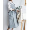 Spdycess soft cotton kitchen cooking apron with cross back: for