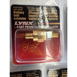 Lynx 5 LYNX BY DEKA SOLID BRASS SIDE POST BATTERY TERMINAL BOLT EXTENDERS #07050