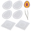 Pack of 6 Ironing Beads Stencils, Pegboards Ironing Beads for