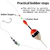 YOTO Bobber Stops for Fishing,Float Bobber Stops String Knots&Fishing Glow