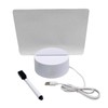 Lunali Glowing Message Board Desktop Acrylic Board Clear Whiteboard Memo