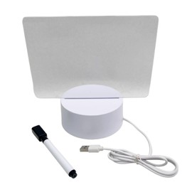 Lunali Glowing Message Board Desktop Acrylic Board Clear Whiteboard Memo Sign Torchiere Lighting Interior