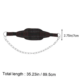 Kisangel Weightlifting Waist Belt Chain for Strength Training Heavy-duty Design for Dips Chin-ups and Squats Comfortable and Fit for Men