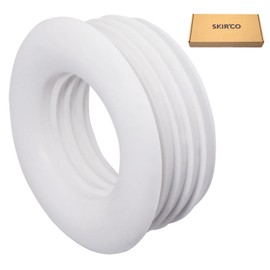 SKIR'CO Pack of 2 White 50 x 32 mm Rubber Sleeve for Drain Pipe Rubber Connector Pipe Adapter Rubber Reducer