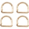 LALOCAPEYO 4PCS Metal Tiny Keychain Spring D Rings Hook,Hand DIY