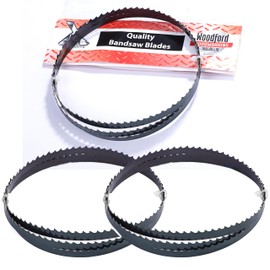3 x 1425mm Bandsaw Blades 56 Inches 6.35mm Width 6 TPI 10TPI and 14TPI Regular Blade 1/4" for Cutting Wood Plastics PVC Foam Carbon Steel