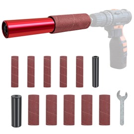 OCTAOR Spindle Sander Adapter for Power Drill, Handheld Rubber Sanding Drum, Universal Hexagonal Attachment for Power Drill Chuck