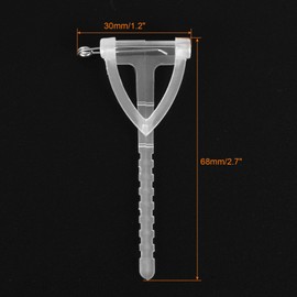 sourcing map Plastic Safety Pins Corsage Buttonhole for DIY Wedding Flower Bridegroom Brooch, White Pack of 150