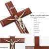 ARCHOBAN Crucifix Wall Cross Catholic, 12 Inch Wooden Cross with