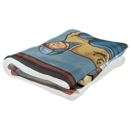 Breckenridge Colorado Ski Jumper Ultra Fleece Bed Sofa Travel Cozy Blanket from Travel Artwork by Artist Paul A. Lanquist 50" x 60".