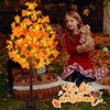 4 FT Fall Tree with Lights Autumn Decor 63 LED