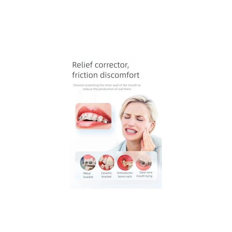 YANDY Cera de ortodoncia para aparatos dentales, gránulos de cera