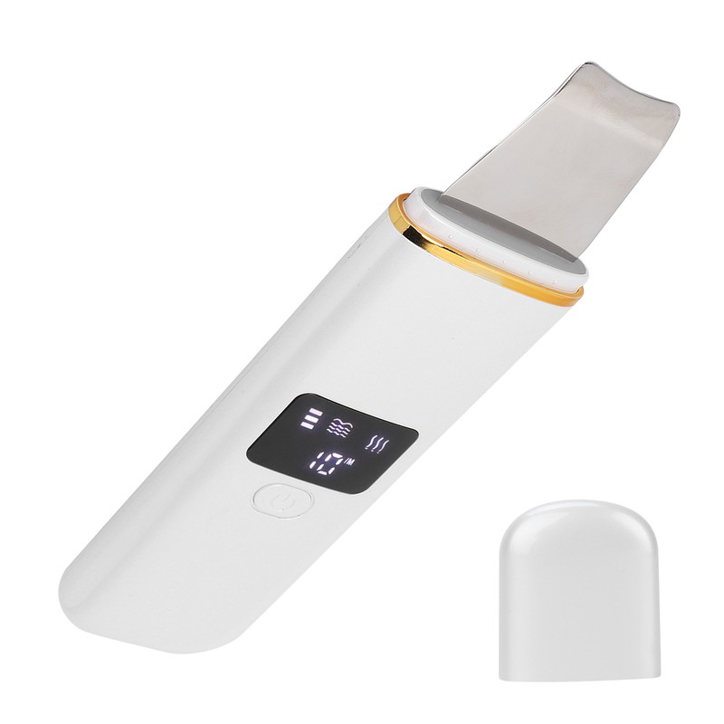 Skin Scrubber Spatula Ultrasonic Blackhead Comedones Removal Device Facial Scrubber