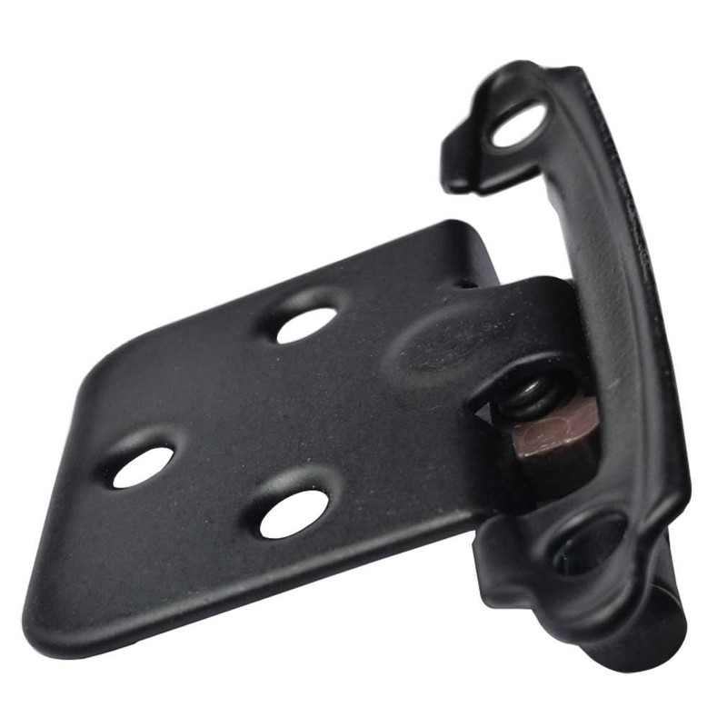 Smbbit Traditional Flat Black Cabinet Hinge Variable Overlay 10 Pack