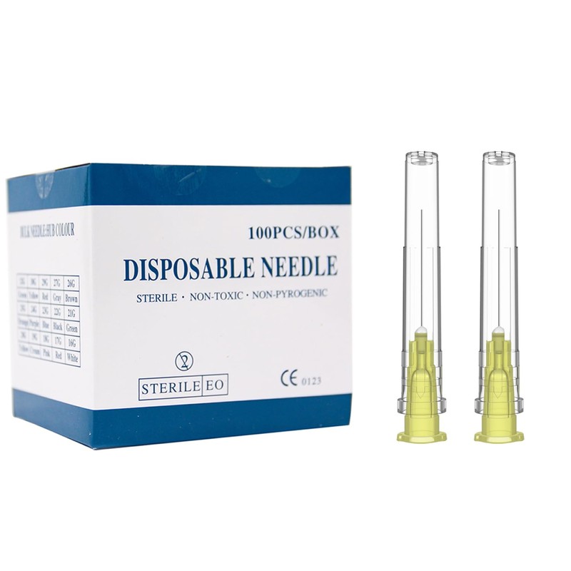 20 Gauge 1 inch Needle (100Pack) Luer Lock Industrial Dispensing