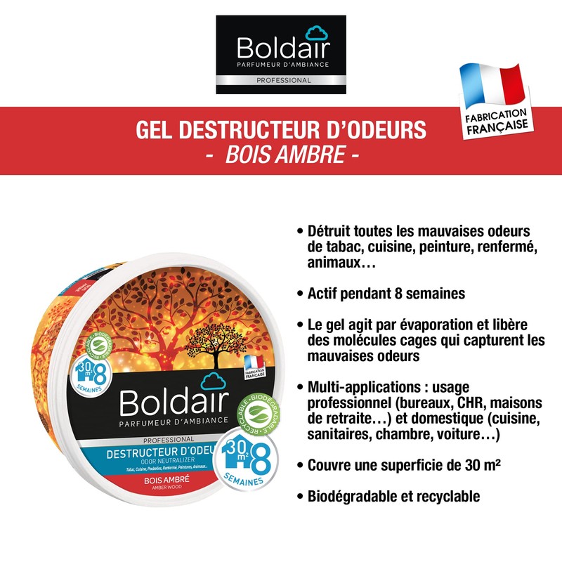 boldair Gel Aktenvernichter Holz Bernstein 300 g