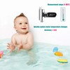 Gokelomg LED Display Shower Thermometer, Water Flow Self-Generating Shower Temperature