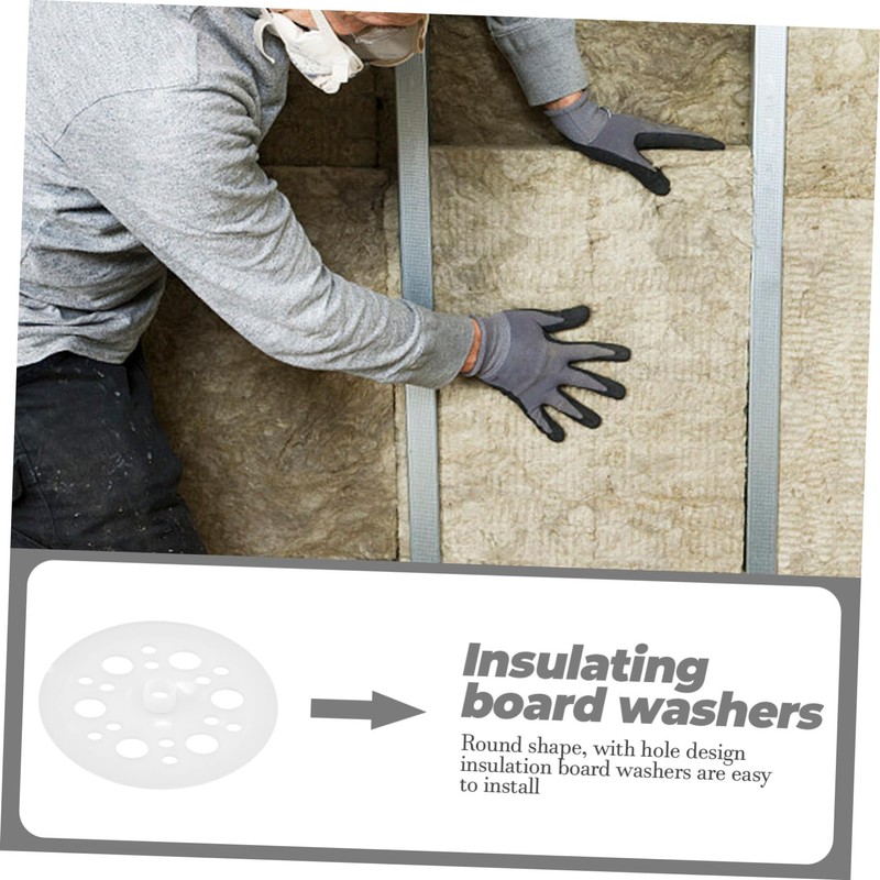 jojofuny 100pcs Board Washers Insulation Board Fasteners for Use Easy