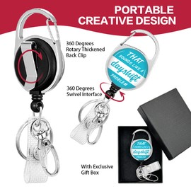 Cusrtyh,That Sounds Like A Dayshift Problem,Retractable ID Card Badge Holder with Rotary Thickened Back Clib, Funny Badge Reel,for RN Nursing Doctor Office Worker Teacher Student Name Id Décor