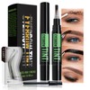 Dark Brown Eyebrow Tint Kit - Semi-Permanent 2 Weeks Lasting