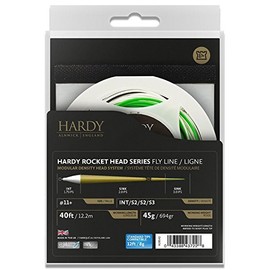 Hardy Hshis3105 Scandi Head & Tip Set Fly Line, Clear/Light Green/Dark Green