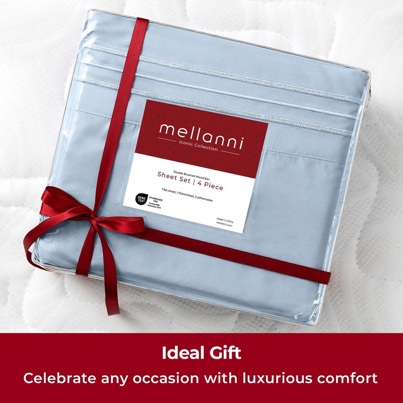 Mellanni Twin XL Sheet Set - 4-Piece Iconic Collection Bedding,