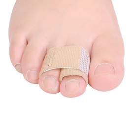 DYKOOK Broken Toe Wraps 8 Pcs/Pack Fabric Toe Splint Toe Cushioned Bandages Finger Protectors Straightener Separators