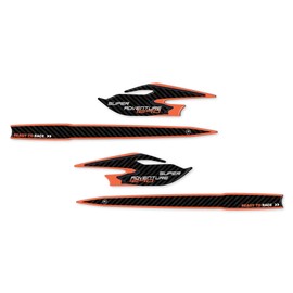 labelbike - 3D Sticker Protector for Motorcycle Handguards Compatible with KTM 1290 Super Adventure S and R 2021-2022