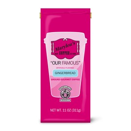 Marylou’s Coffee – Gingerbread Flavored Ground Gourmet Coffee – 11 oz