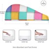 Color Square - Toalla de microfibra para el cabello rizado,