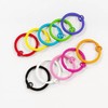 20 Pcs 30mm Multi-Colored Metal Flat Split Keyrings Keychain Rings