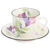 Ceramic Indigo Flower Tsumi Coffee Bowl Plate, Bellflower, Size: Approx.