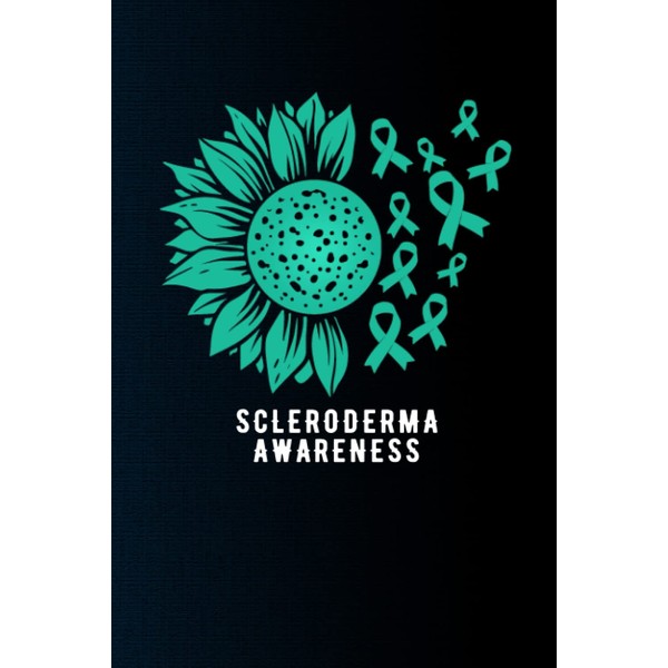 Scleroderma Awareness Notebook with sunflower ribbon: Scleroderma Journal Notebook (6x9),