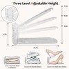 Neprock Shoe Slots Organizer for Closet, 20 Pack Acrylic Shoe