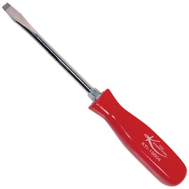 K Tool International 4 in. Slotted Screwdriver with Red Square Handle (