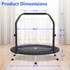 HYD-Parts 40" Mini Trampoline for Adults and Kids Exercise Rebounder