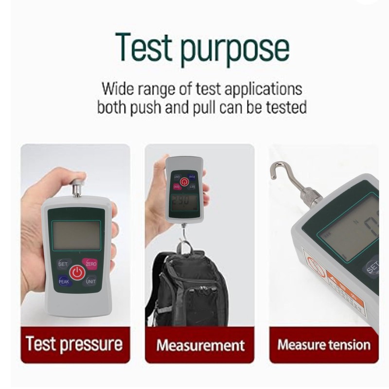 100N Digital Force Gauge, High Accuracy Push Pull Gauge, Auto