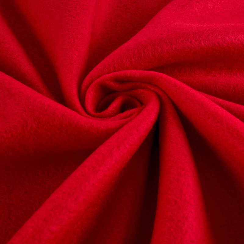 Polar Fleece Solid Red, Fabric by the Yard