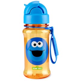 Skip Hop x Sesame Street Toddler Sippy Cup with Straw, Straw Bottle, 12 oz, Cookie Monster