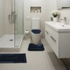 3pz Tapete Baño Ultra Suave Alfombra Antidesliz Absorbente