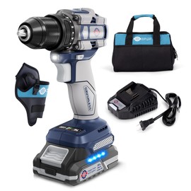 Toolok 20V Max Brushless Cordless Drill Kit, 60 N·m, 1/2-Inch Keyless Chuck