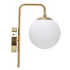 Nordic Modern E27 Glass Ball LED Wall Light Frosted Texture